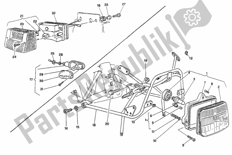 Toutes les pièces pour le Phare du Ducati Supersport 600 SS 1994